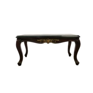 Black Curved Leg Sofa Table