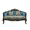 Blue Floral Double Sofa