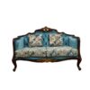 Blue Floral Double Sofa