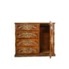 Carved Door Drawer Cabinet