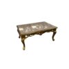 Carved Glass Top Tea Table