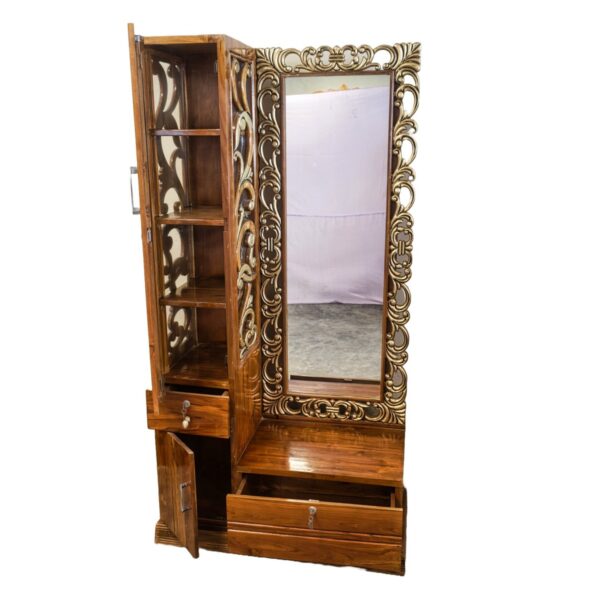 Carved Mirror Dressing Cabinet