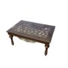 Carved Square Sofa Table