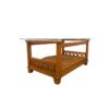 Glass Top Shelf Sofa Table