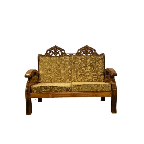 Gold Carved Double Sofa