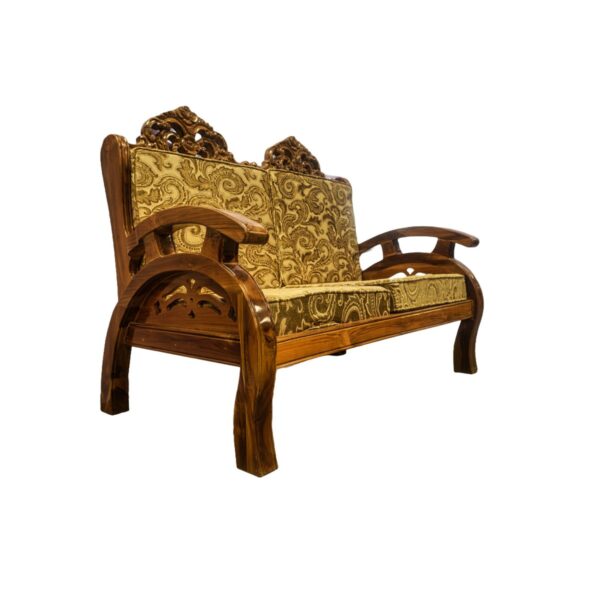 Gold Carved Double Sofa