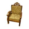 Gold Carved Single Sofa