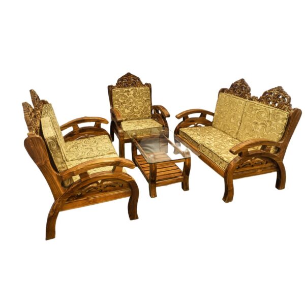 Gold Classic Sofa Set