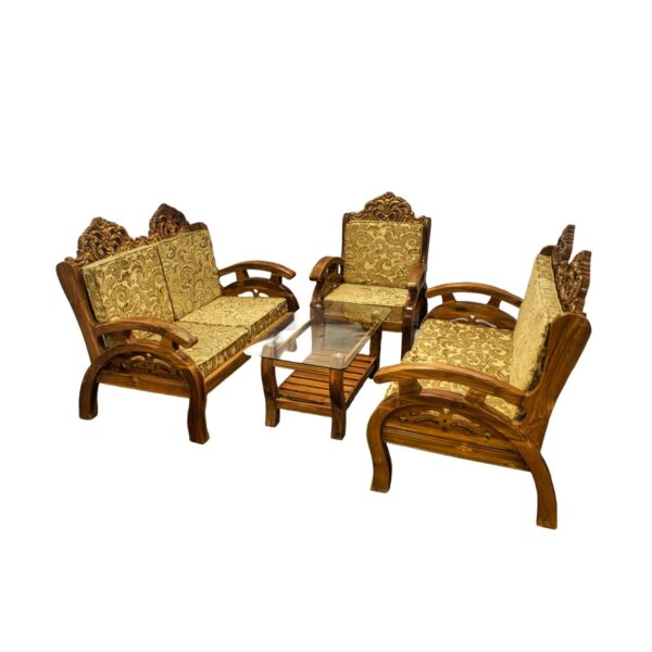 Gold Classic Sofa Set