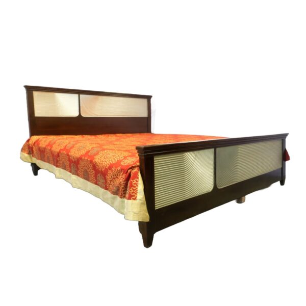 Modern Cream Panel Bed