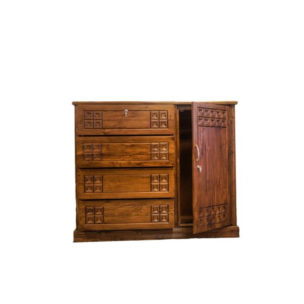 Patterned Drawer Door Cabinet