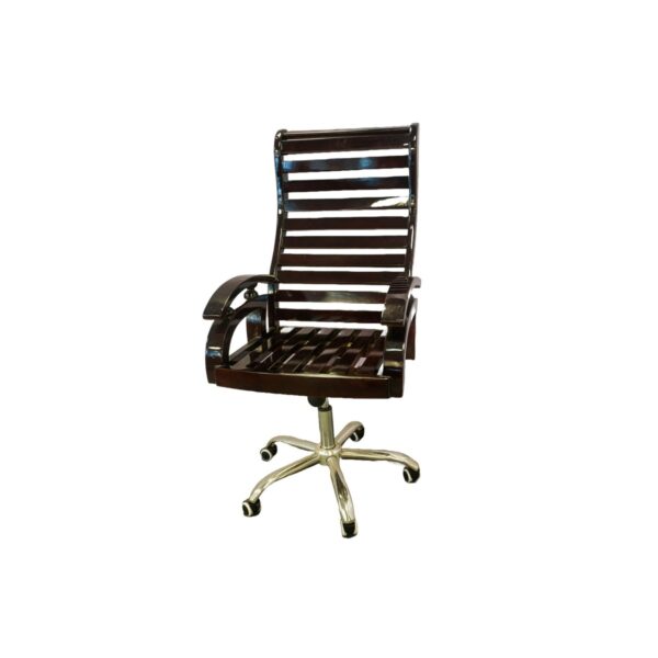 Slatted Swivel Office Chair