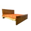 Slatted Wooden Panel Bed