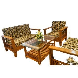 Wooden Frame Sofa Set